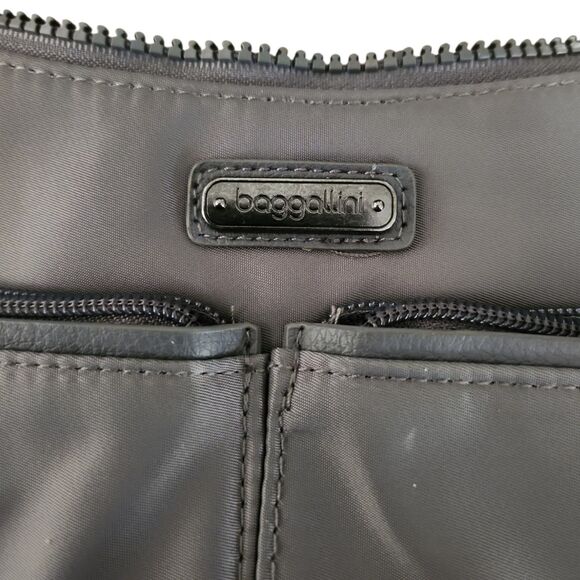 BAGGALLINI West Village Hobo Messenger Crossbody Purse Bag Gray New With Tags!